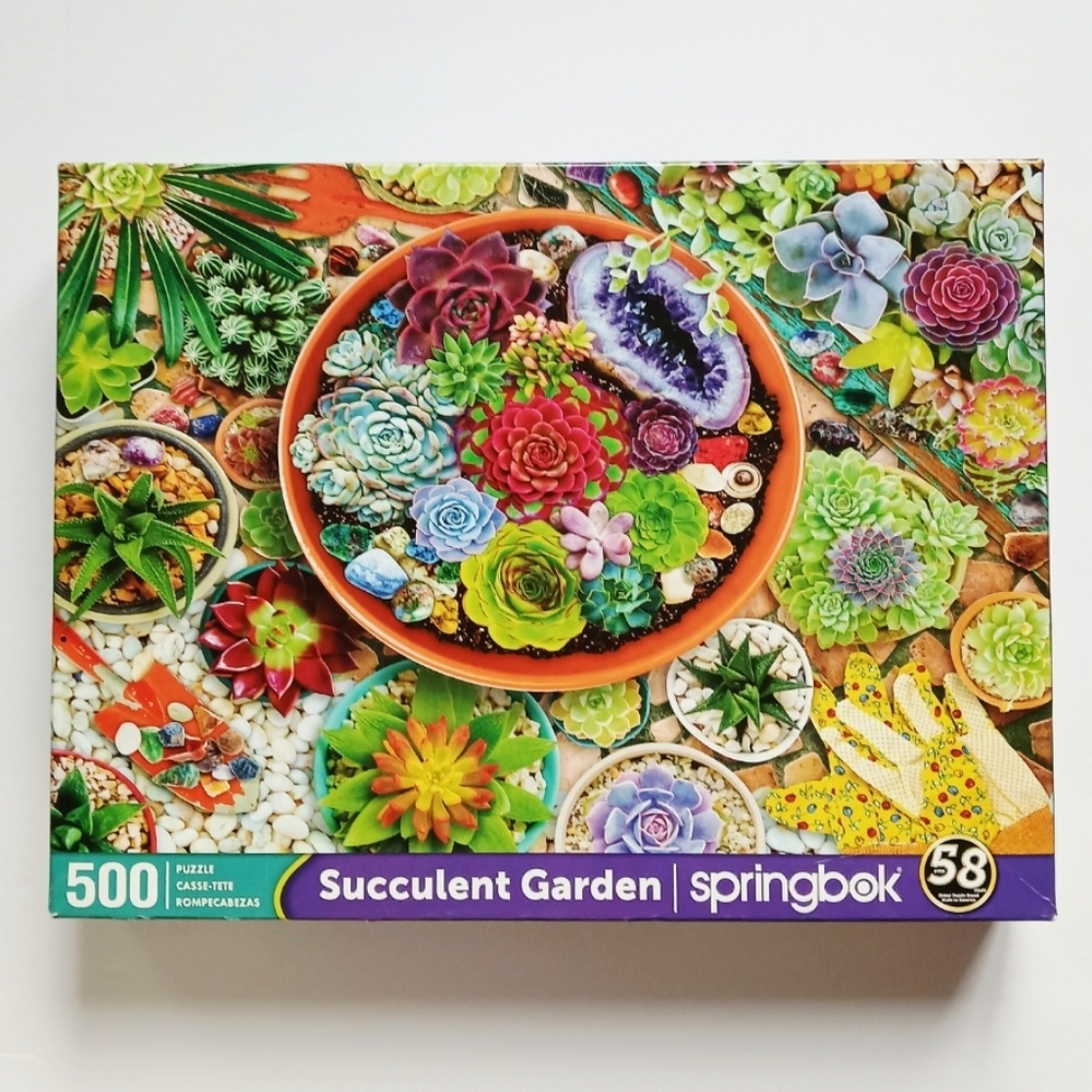 Succulent Garden 500-piece puzzle by Springbok